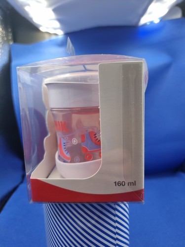 Nuk Mini Magic Cup Red 360 Anti Spill Rand 6+ Monate 160ml Auslaufsicher - Bild 2 von 5