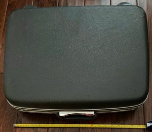 CARCASA Rígida Vintage Samsonite Equipaje Maleta Retro Gris Oscuro 20\