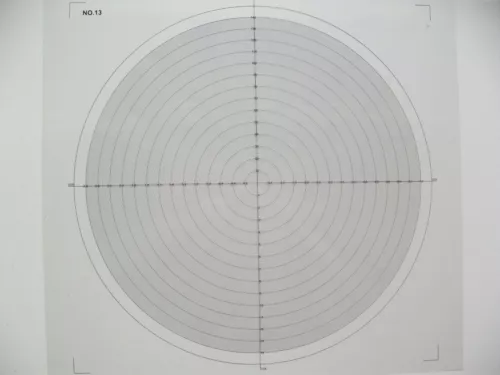 Optical Comparator Chart For Profile Projector Overlay Chart NO 13