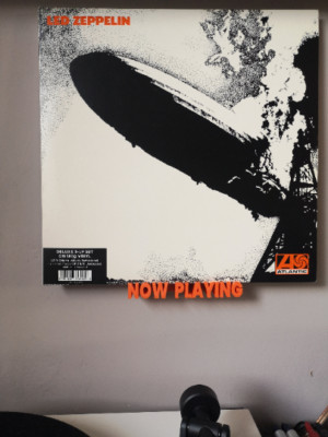 Vinyl Records Now Playing Display Shelf Vinyl Record Storage LPs CD Sleeves CDs