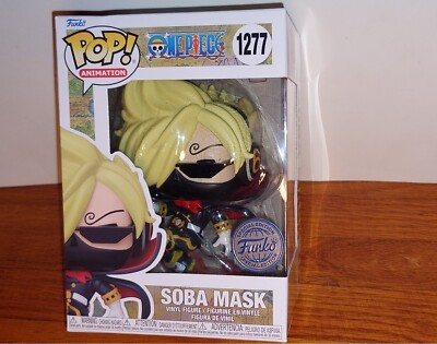 Funko Pop Animation One Piece Soba Mask Sanji  Exclusive 1277 with Protector