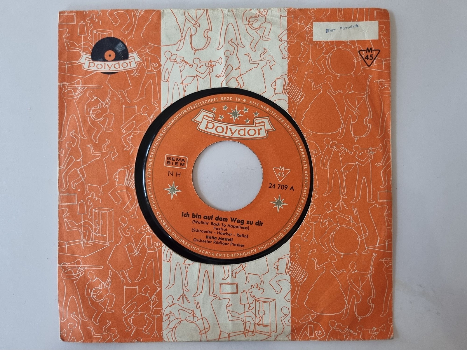 Britta Martell - Ich bin auf dem Weg zu dir 7'' Vinyl Germany