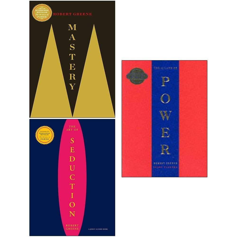 Robert Greene 3 Books Collection Set (Mastery,Art Of Seduction,48 Laws Of Power)