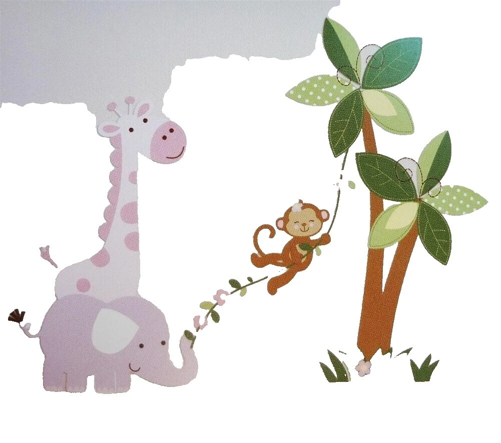 Baby Girls 'Selva Multicolor Decoración de habitaciones de Bebés