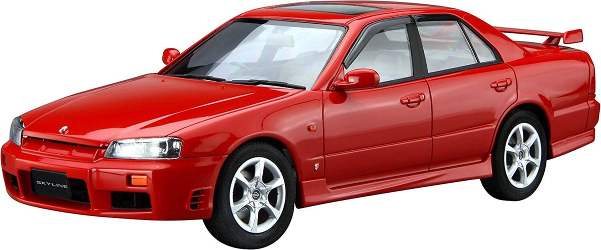 Nissan ER34 Skyline 25GT-X Turbo 1998 Model Kit - 1/24 Scale