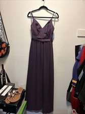 White By vera wang bridesmaid dress Size 2 Style 360345 Plum