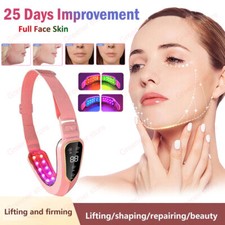 Face Lifting LED Photon Therapy Facial Massager Double Chin Removal V Line Belt
