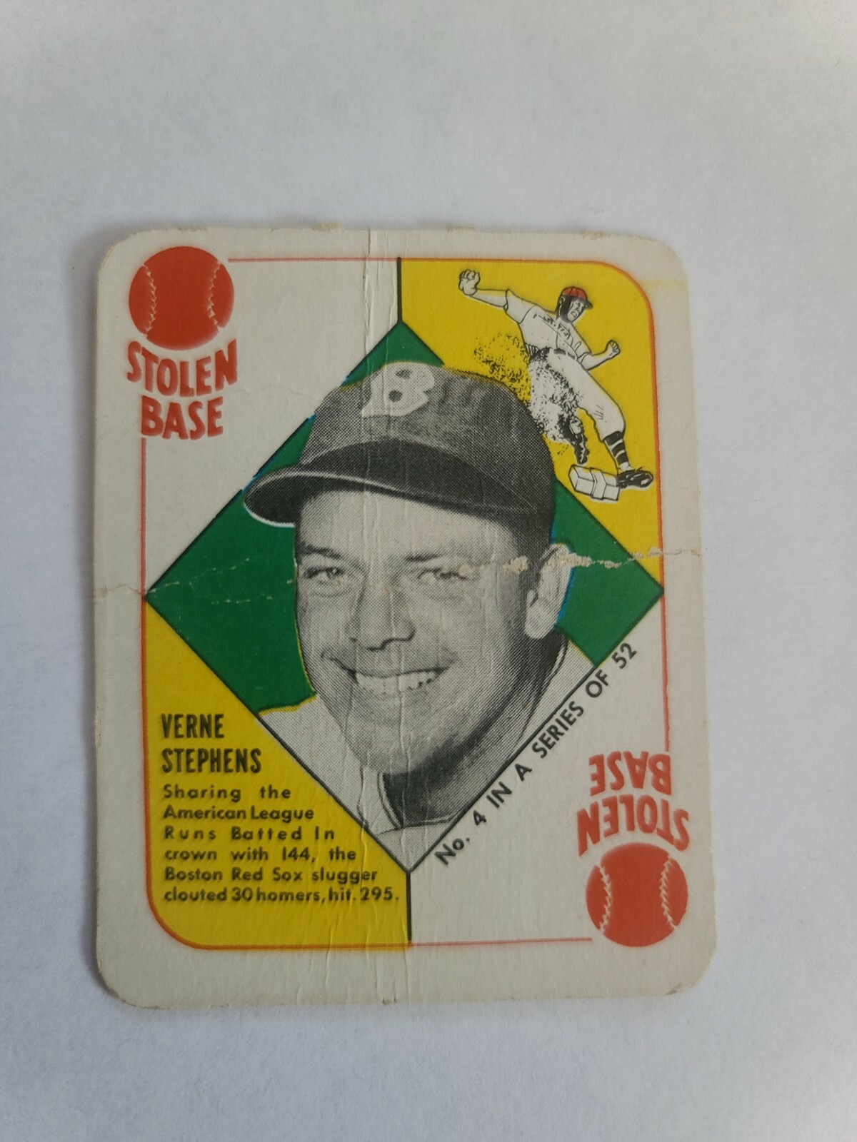 1951 Red Back Baseball Card 4 eBay