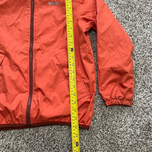 REI CO-OP Kids M (10-12) Groundbreaker Rain Wind Jacket Orange Mesh Lined - Picture 2 of 8