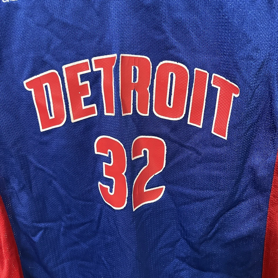 Adidas Detroit Pistons #32 Richard Hamilton Blue NBA Basketball Jersey Boy’s M - Image 2 of 4