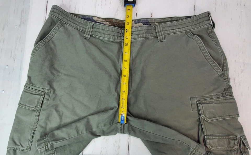 Men Shorts LOT x 2 - Red Head - SIZE 44 - Cargo Hiking Fishing - Khaki & Green - Image 3 of 4