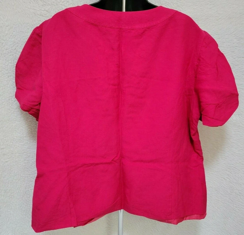 Camisa Top Blusa East 5th Mujer Talla 2X Rosa Lino Foto 4 de 4