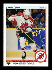 Janne Ojanen 1990-91 Upper Deck Hockey NHL #290b New Jersey Devils
