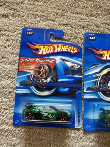 Hot Wheels Trak-Tune 3 Set w FTEs Faster Than Ever Green & Purple - Picture 3 of 8