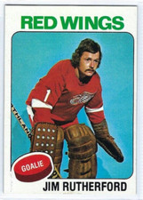 1975-76 Topps Hockey #219 Jim Rutherford (goalie)
