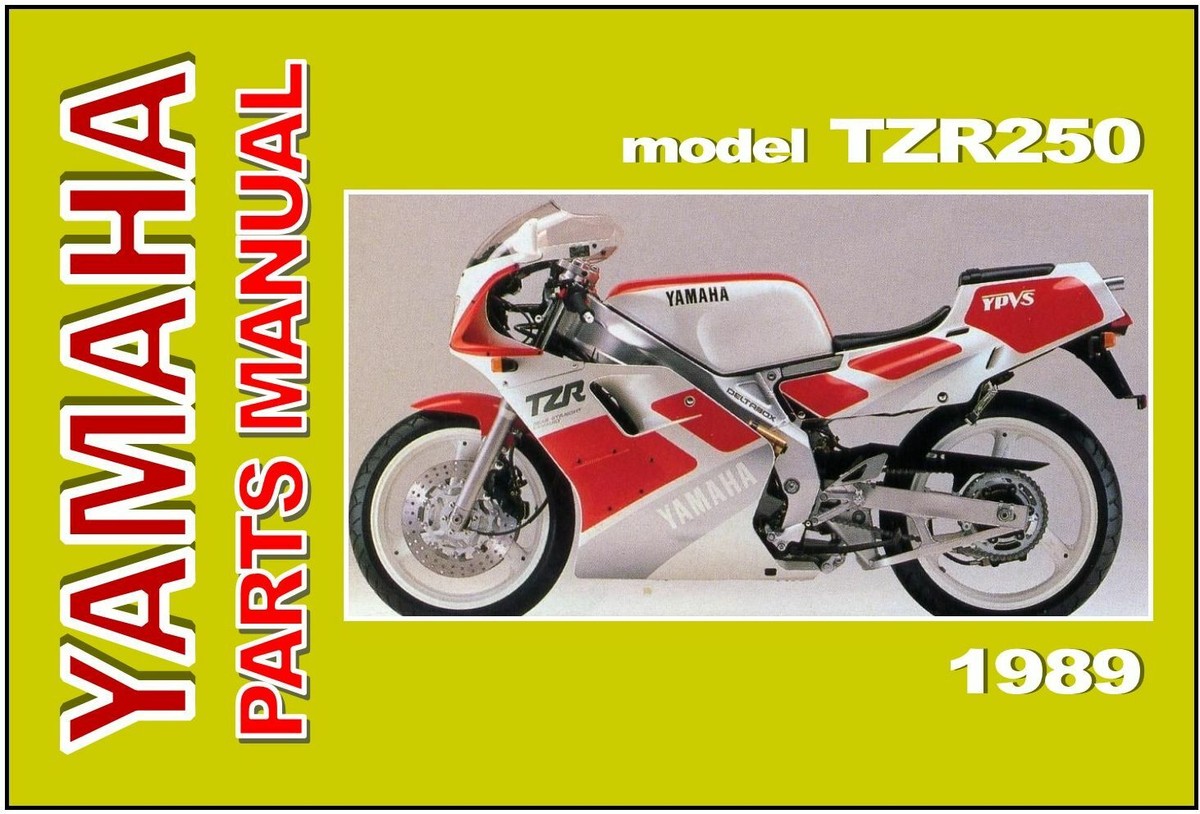 YAMAHA Parts Manual TZR250 1989 Replacement Spares Catalog