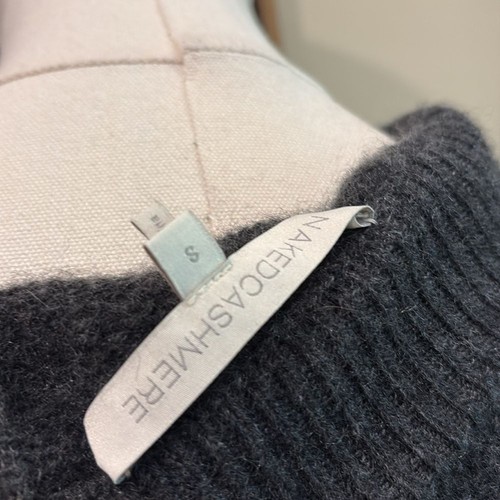 NakedCashmere Knit Cashmere Sweater Charcoal Grey Small - Picture 8 of 12