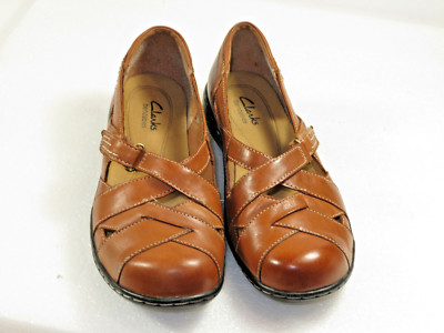 Great! CLARKS bendables Ashland Flats,slip on comfy,walk work Womens 8M $100