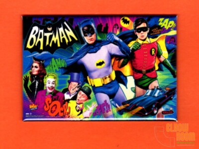 Stern Batman 66 pinball backglass art 2x3'' fridge/locker magnet