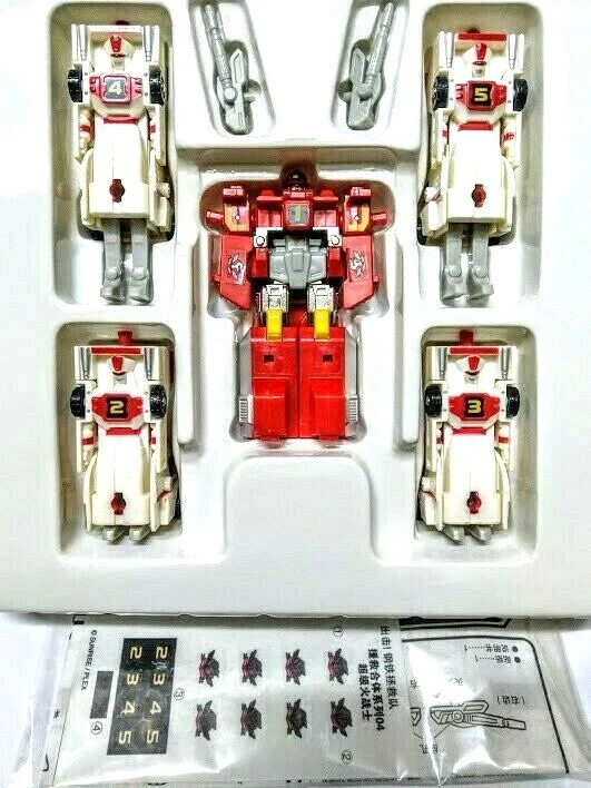 Bandai MRR Machine Robo Rescue 04 Red Wing HyperFire Transform figure マシンロボレスキュー - Image 2 of 4