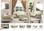 esf furniture apolo sofa bed, loveseat, chair in ivory italian leather, 3 pieces