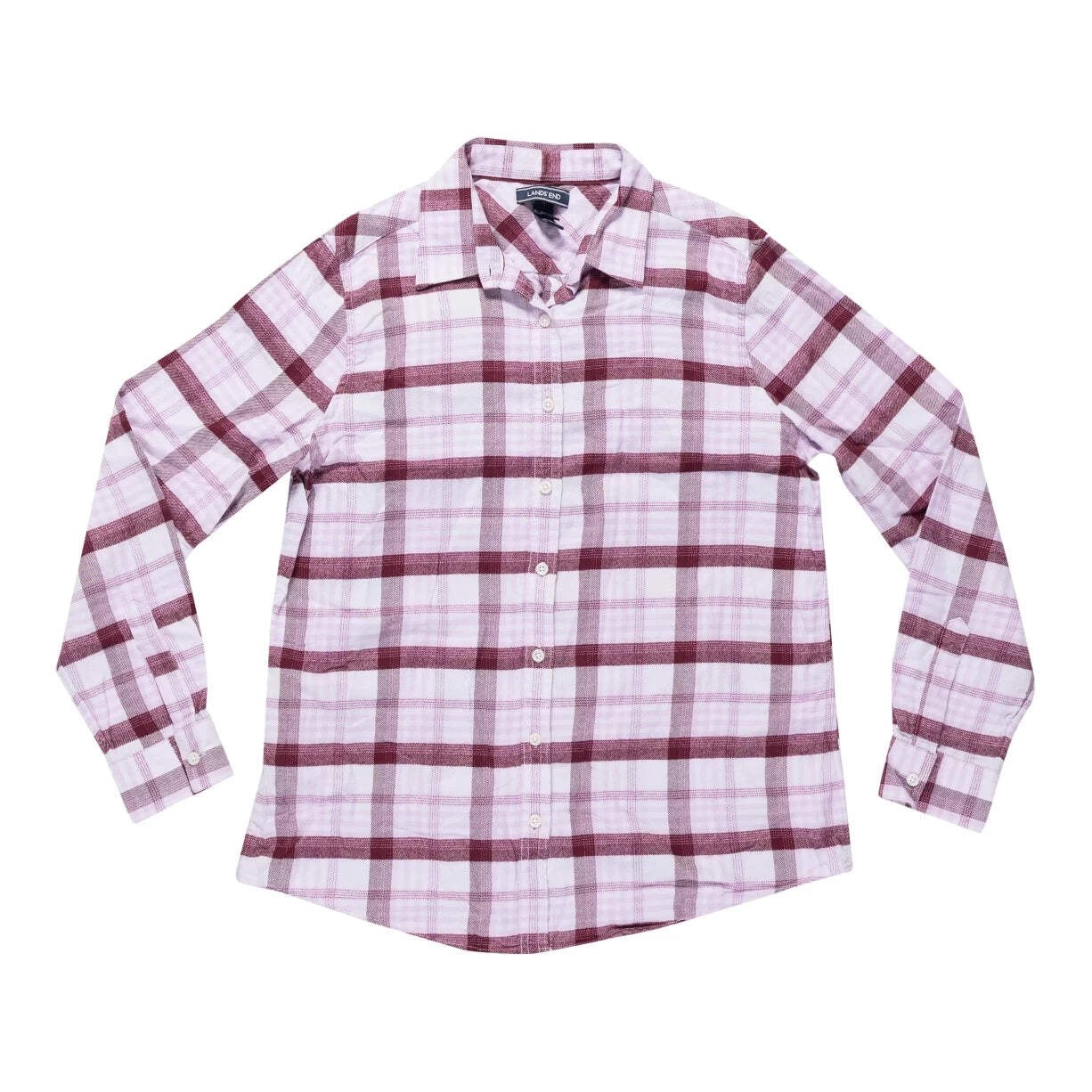 Lands' End Boyfriend Fit Long-Sleeve Flannel - Women's
