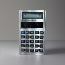 Vintage 1981 LCD Texas Instruments TI-1766 Solar Light Powered Calculator Japan