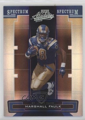 2005 Playoff Absolute Memorabilia Spectrum Silver 12/100 Marshall Faulk HOF 0af