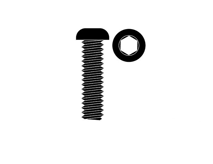 Corally Steel Screws M3 X 10mm Hex Button Head 10 Pcs