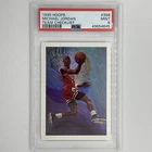 Michael Jordan 1990 NBA Hoops #358 Team Checklist Basketball Card PSA 9 Mint