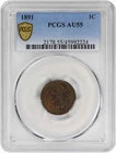 1891 Indian Cent AU55 PCGS