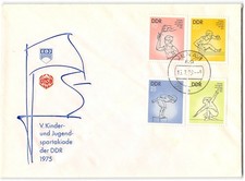 German Democratic Republic #1665-1668 FDC, 1975