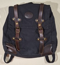 Canvas Leather Rucksack Backpack Vintage Style School Travel Hiking Bag Large