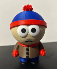 South Park Stan Marsh Figurine, Blue  Red Hat, Brown Coat, Red Gloves