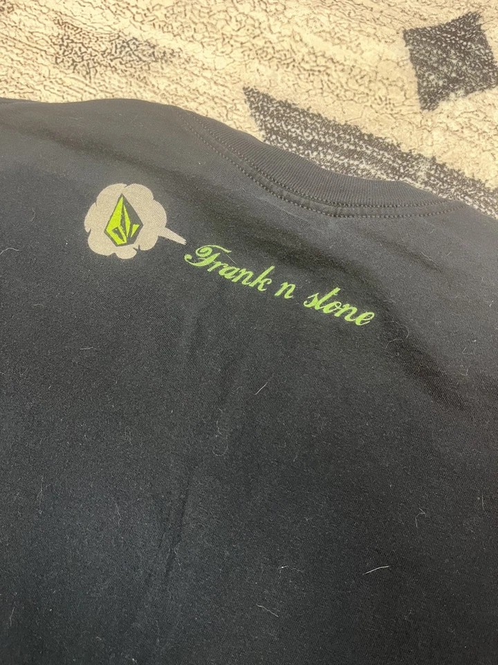 Volcom Stone Graphic T-shirt Men Large Black Short Sleeve Lg L FRANKENSTEIN - Image 2 of 4