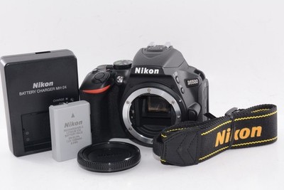 N.MINT/1230shots] NIKON D5500 Body Black Camera Body From JAPAN