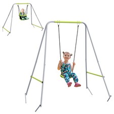 Outsunny Balançoire pour enfants 180x160x182cm Vert