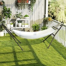 9ft Hammock Stand Adjustable Hammock Frame for Indoor Outdoor, 150 kg Capacity