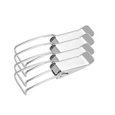 201 Stainless Steel Spring Loaded Toggle Latch Catch Clamp 75mm 4Pcs