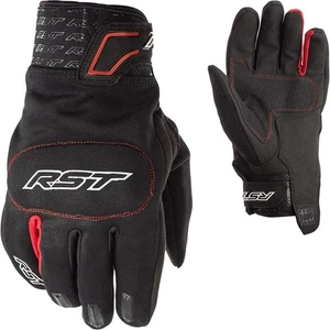 RST Rider Ce Motorbike Motorcycle Textile Gloves Red / Black