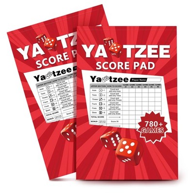 6'' x 9'' Score Pad for Yahtzee, 130 Sheets Tear Off Score Pages, Large Print 1...