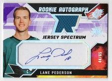 2021-22 SPx Rookie Autograph Jersey Spectrum #LP Lane Pederson 44/65