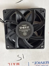Silverstone 120mm PWM Black Server Fan, Anti Vibration Pads 1200 rpm CC12032H12D