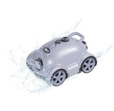 Hinice Cordless Robotic Pool Cleaner, Automatic Pool Vacuum Robot Grey