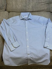 Ryan Seacrest Distinction Men's Slim Fit Non Iron Shirt Size 16.5 32/33