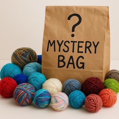 Mystery Bag of 6 Fashion Yarns   Eyelash, Fur, Frill & More   Brand New Skeins!