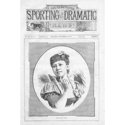 Miss Kate Munro Victorian Actress - Antique Print 1883