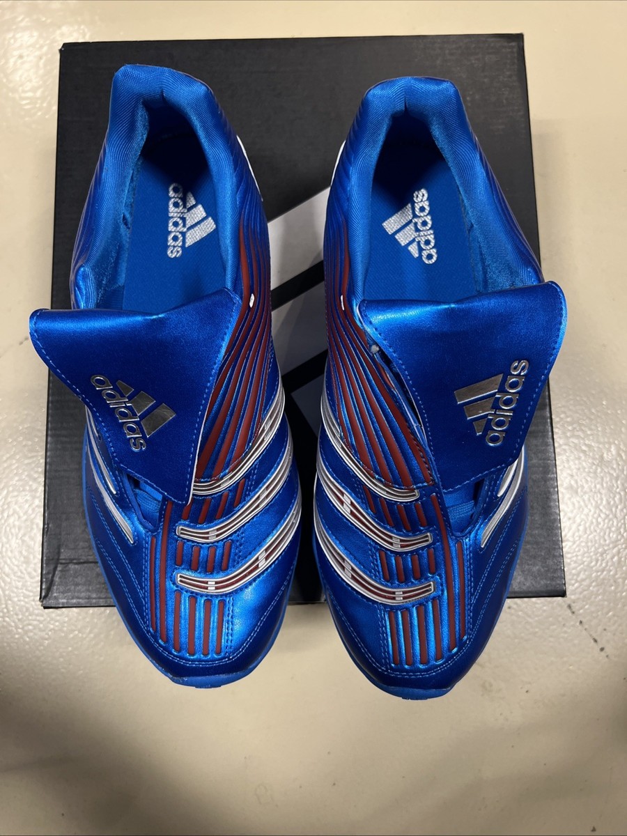 Adidas Predator Megaride “Metallic Shock Blue” Colorway Size 12
