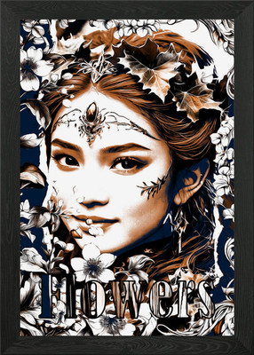 Blumenportrait gerahmtes Wandbild Poster Leinwanddruck Bild
