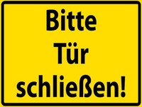 Holzschild 30X40 Cm Bitte TüR SchließEn Deko Geschenk Holz Schild